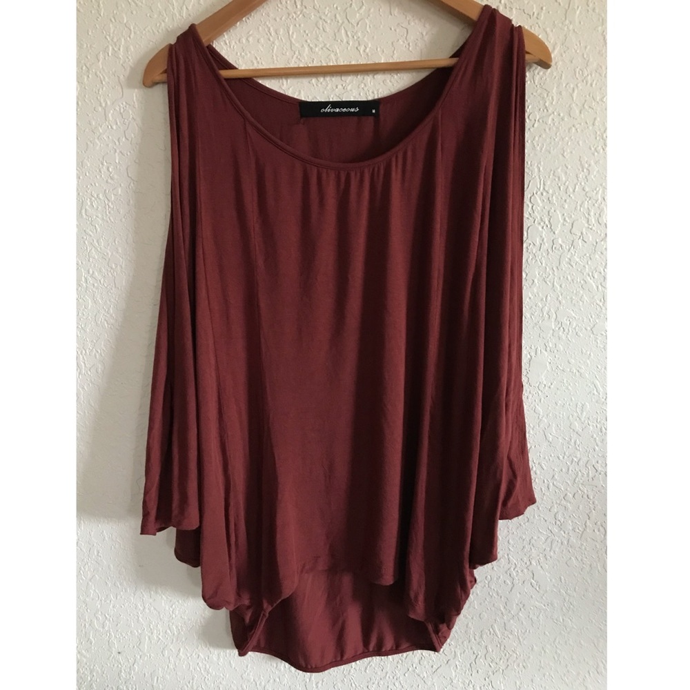 Olivaceous Cascading Blouse